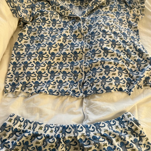 Blue monkey Roller Rabbit Pajamas - Picture 3 of 7